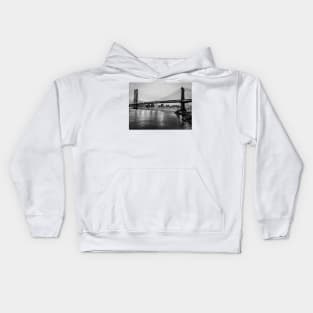 Manhattan Bridge B&W Kids Hoodie